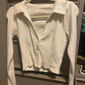 Long sleeve. White/cream color. Size M